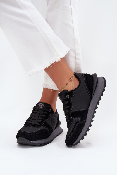 Kožené Dámské Tenisky Big Star OO274529 HI-POLY SYSTEM Černé 36