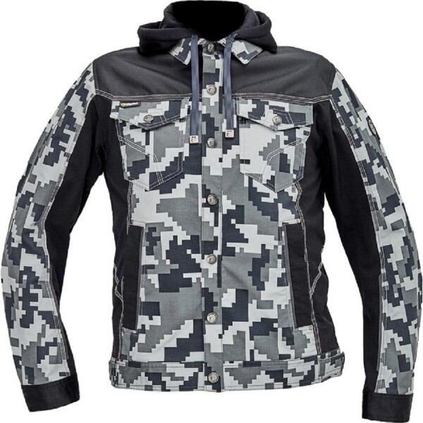 CRV Cerva Cerva Neurum Camouflage Montérková bunda s kapucí antracitová