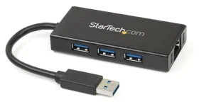 StarTech ST3300GU / pro síťové připojení / 3x USB 3.0 / integrovaný hub / RJ45 Gigabit Ethernet (ST3300GU3B)