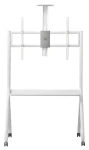 Maclean MC-114 W bílá / Mobilní stojan na TV / 55-100" / nosnost 120 kg / VESA 200x200-900x600 / s policí (MC-114 W)