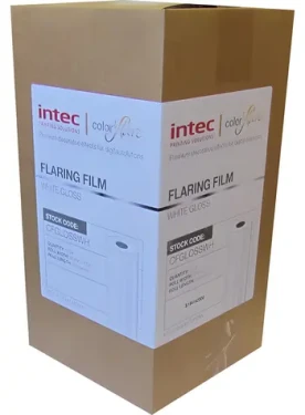 Intec ColorFlare bílá / Laminovací film / 320 mm x 300 m / spotový lesklý / 3"