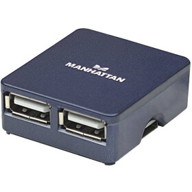 Manhattan 160605 4 porty USB 2.0 hub modrá