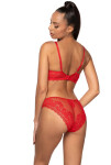 Dámská push-up podprsenka M-0198/11 Estelle Červená - MAT červená 75D