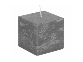 Svíčka kostka šedá rustikální 68/68/65 Gala Kerzen Svíčka kostka šedá rustikální 68/68/65 Gala Kerzen