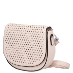 Moderní dámská koženková crossbody kabelka Lydie, růžová