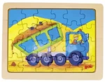 GOKI Dřevěné puzzle Při práci s náklaďákem