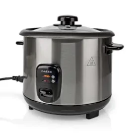 Nedis KARC115AL stříbrná / Rýžovar / 500 W / 1.5 l / nepřilnavý povrch / automatické vypnutí (KARC115AL)