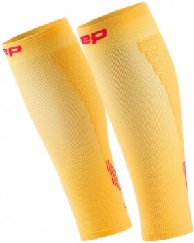 CEP dámské běžecké kompresní lýtkové návleky 5.0 - marigold/burgundy Velikost: II (25-31 cm obvod lýtka)
