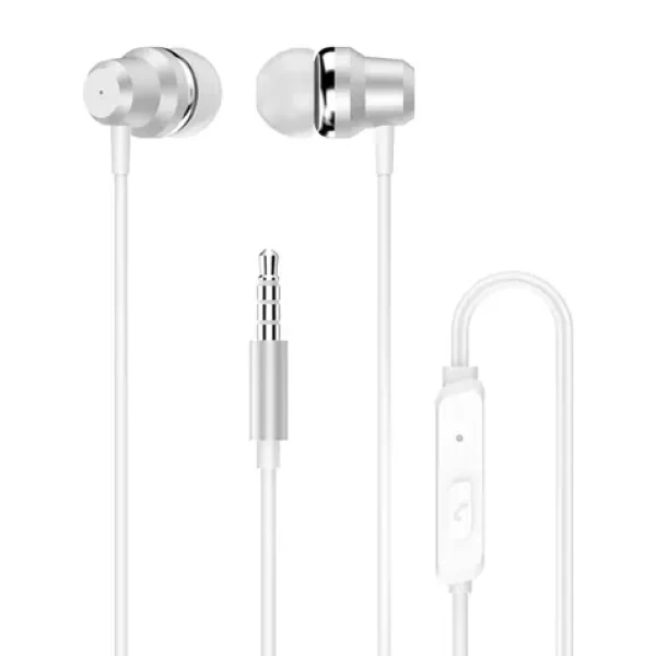 Dudao X10 PRO drátová sluchátka do uší bílá / s mikrofonem / 3,5 mm mini jack / kabel 1.2 m (204536)
