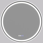 CERANO - Koupelnové LED zrcadlo Rivo, kovový rám - černá matná - Ø 60 CER-NT8232A60