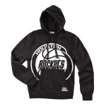 Mitchell & Ness Pánská mikina Houston Rockets NBA Black Big Face 3.0 Hoodie Velikost: S