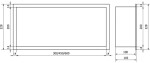 MEXEN - X-Wall-R modul pro vestavbu do stěny 45 x 20, černá 1970452010