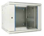 Extralink 12U 600x600 šedá / Nástěnný rozvaděč / 19" / dvousekční / skleněné dveře / nosnost 60 kg (EX.12912)