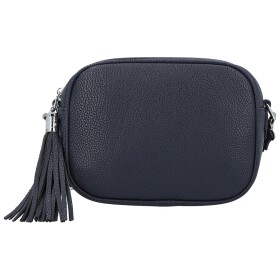 Stylová dámská koženková crossbody kabelka Danika, tmavě modrá