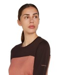 ICEBREAKER Wmns 125 Cool-Lite Sphere LS Tee CB, Cedar Wood/Bittersweet/Cb (vzorek) velikost: S