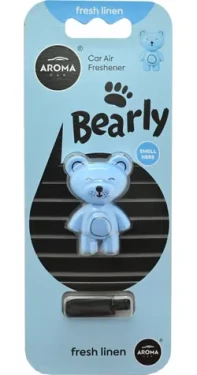 BEARLY Fresh linen medvídek modrý / Osvěžovač vzduchu do auta / vůně svěží prádlo (am7466)