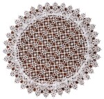DumDekorace Elegantní kulatý krajkový ubrousek Priemer: 40 cm