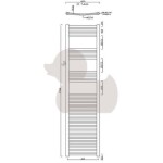 SIKO - Radiátor kombinovaný Anima Marcus 176x45 cm chrom MA4501760CR MA4501760CR