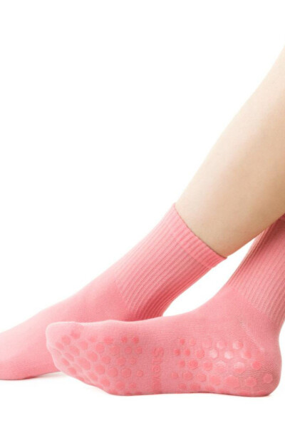 Dámské ponožky s ABS 088 růžová 38-40