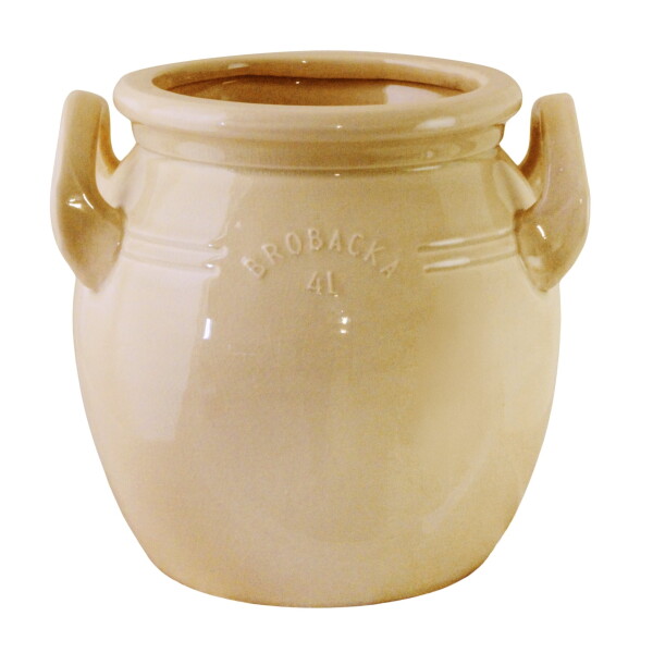 Kameninový květináč Brobacka Yellow High 21x20 cm Strömshaga