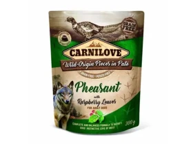 Carnilove Dog Paté Pheasant with Raspberry Leaves 300g / Kapsička pro psy (8595602537662)