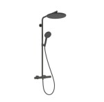 HANSGROHE - Raindance Alive S Puro Sprchový set s termostatem, 21x34 cm, 3 proudy, EcoSmart, kartáčovaný černý chrom 24593340
