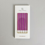 Dortové svíčky ELEGANT fialová 6ks