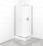 SAT - Set sprchového koutu a vaničky, čtverec 80x80 cm Multi Basic SIKOBKMUQ80CRCH SIKOBKMUQ80CRCH