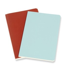 Sešity Moleskine Volant - měkké desky, S, linkované, 2 ks - oranžový/ modrý