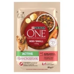 Purina One Mini/Small Active Hovězí 85g / kapsička pro psy (8445290298003)