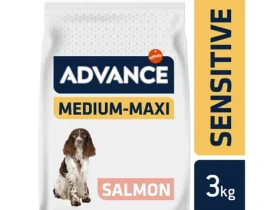ADVANCE DOG Adult Sensitive 3kg / Granule pro psy / Dospělý / střední / s citlivým zažíváním (8410650150710)