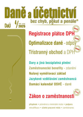 DaÚ č. 4 / 2025 - Registrace plátce DPH - Ing. Václav Benda