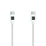 ER POWER kabel USB-C/USB-C 3A bílý / Kabel / USB 2.0 / 2 m / 60 W (ERPWCC3A200-WH)