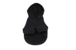 Bivo černá bavlněná mikina pro psa s kapucí Barva: Černá, Délka zad (cm): 21, Obvod hrudníku: 34 - 38 cm