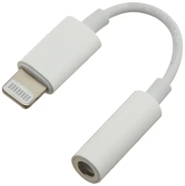 PremiumCord Lightning bílá / Redukce / Jack 3.5 mm female / 10 cm / MFi certifikace (kipod51)