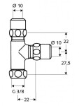 SCHELL - Příslušenství T-kus, chrom 041000699