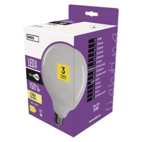 Emos Led žárovka Filament G125 11W E27 teplá bílá