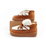 D.Franklin dámské sněhové boty zimní módní kožešina zateplené hnědé pro kotníkové dámské 38