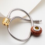 Elenys stříbrný náramek na přívěsky Gold 18k žluté zlato Velikost: 17 cm