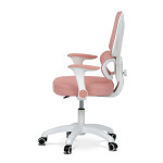 Dětská židle, výškově nastavitelná, růžová síťovina, KA-K1063 PINK