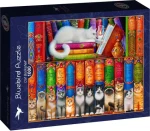 BLUEBIRD Puzzle Kočičí knihovna