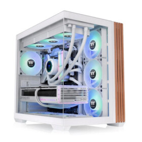 THERMALTAKE Case View 380 WS ARGB, Průhledná bočnice, bílá EDF_964046