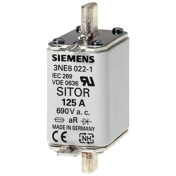 Siemens 3NE80201 sada pojistek Velikost pojistky = 0 80 A 690 V 3 ks