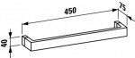 Laufen - Kartell Držák na ručník 45 cm, chrom/transparentní krystal H3813310840001