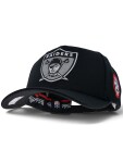 Mitchell & Ness Pánská kšiltovka Oakland Raiders NFL Black Out Sidepatch Classic Red Stretch-Snap