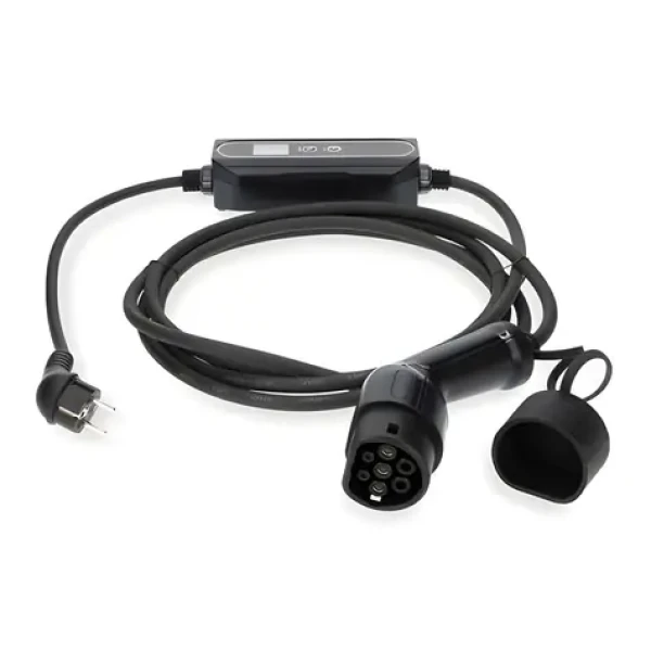 Nedis Mobilní nabíjecí kabel pro elektromobily Type 2 5m / Nabíjecí kabel / 3,68 kW / 6-16 A / IP55 (EVCH37KWBK20)