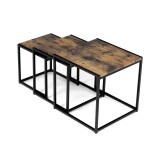 Konferenční stolek 45x45cm, mdf, hnědá, AF-3003 OLW