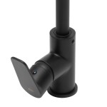 Dřezová baterie SAT Project s otočným ramínkem černá matná SATBSPRO280C SATBSPRO280C