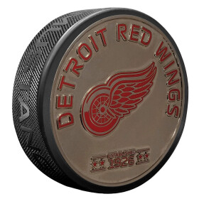 Mustang Puk Detroit Red Wings NHL Established Silver Medallion