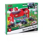 Bburago FARMLAND Set Stodola s traktorem